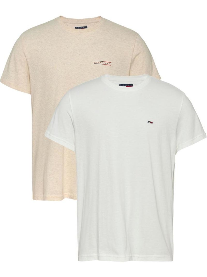 Tommy hilfiger t-shirt uomo (2 pezzi) Bianco - Kiabi