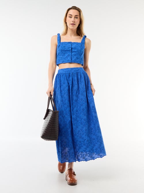 Top a bretelle con nodo in cotone - Kiabi