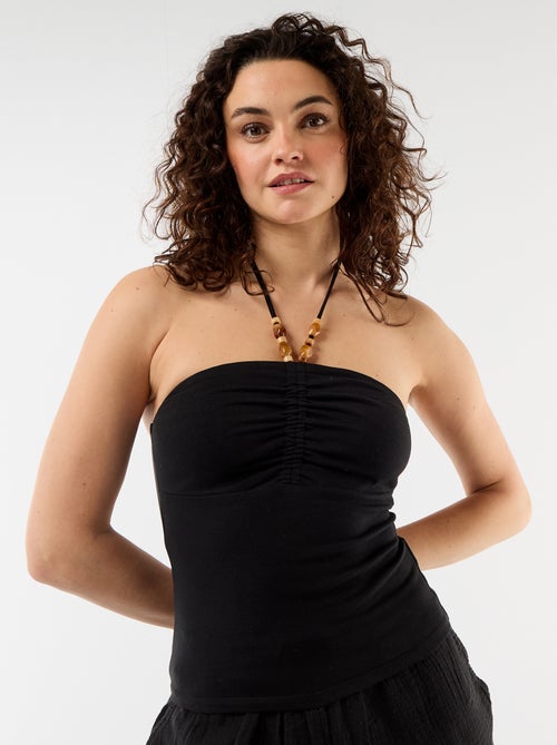 Top a bustier con scollo all'americana - Kiabi