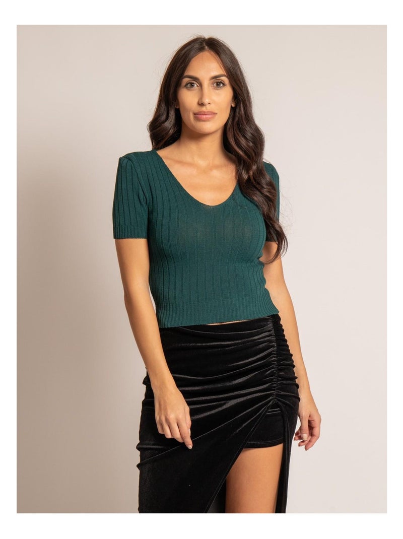 Top a coste FLOYDE Verde - Kiabi