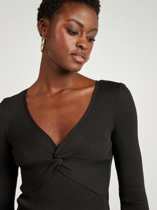 Top a coste intrecciato - Kiabi