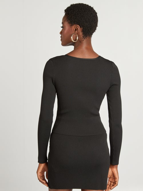 Top a coste intrecciato - Kiabi