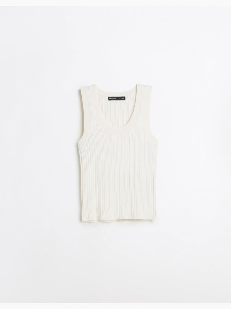 Top a coste, MO Fashion Ecru - Kiabi