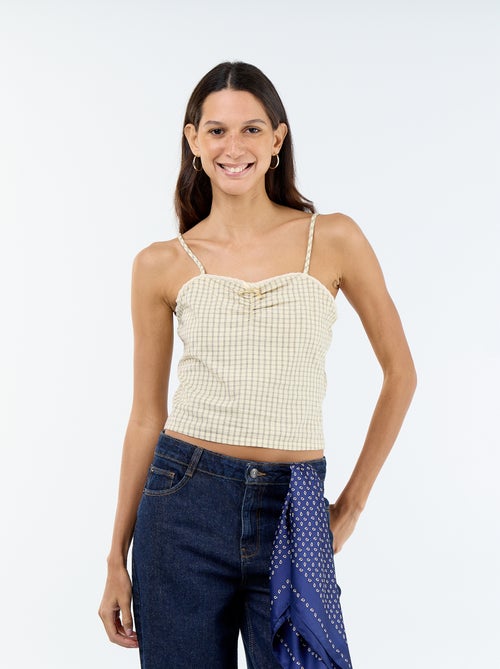 Top a fantasia con spalline regolabili - Kiabi