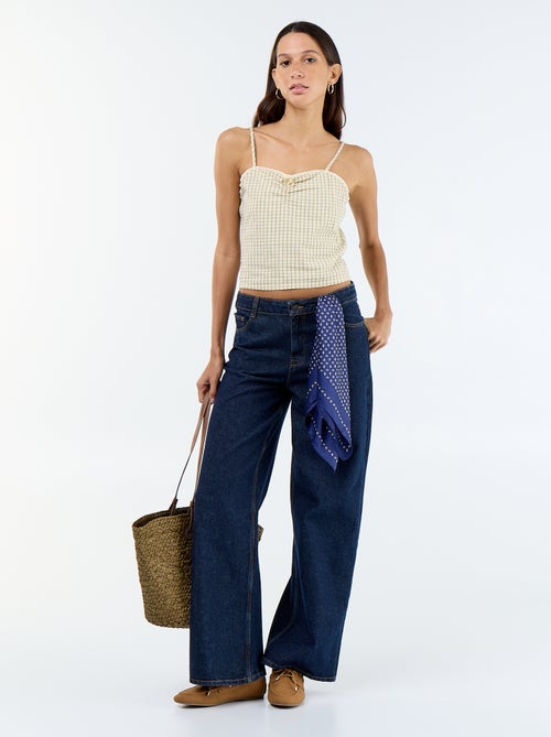 Top a fantasia con spalline regolabili - Kiabi