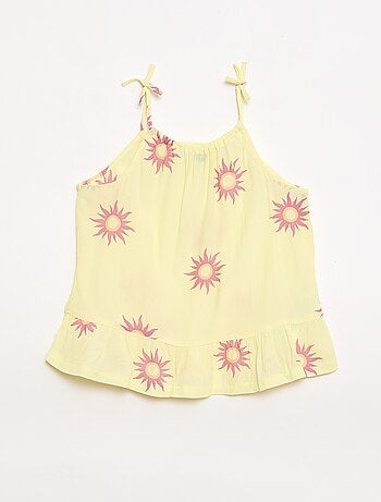 Top a fantasia con spalline sottili