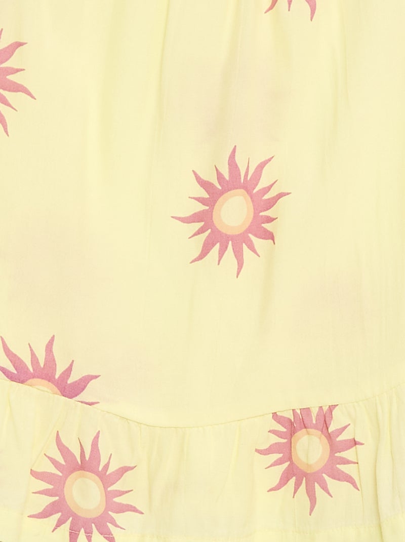 Top a fantasia con spalline sottili Giallo - Kiabi