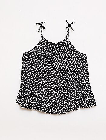 Top a fantasia con spalline sottili