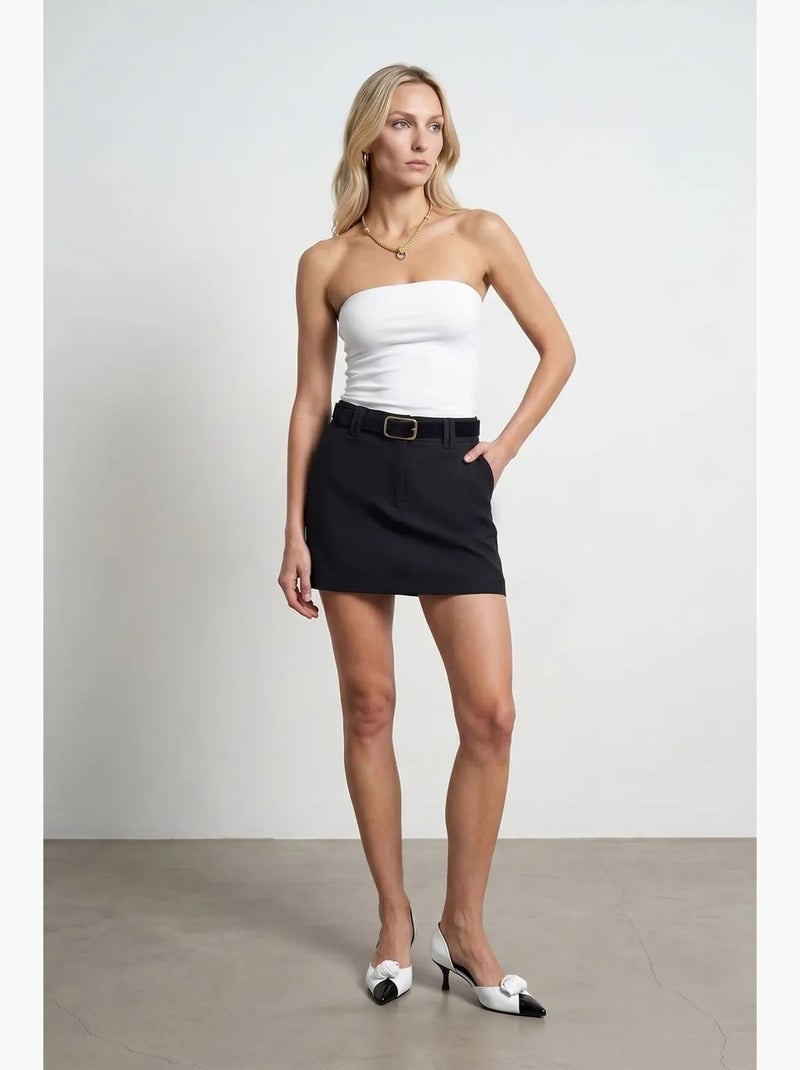 Top a fascia crop senza spalline da donna dilvin Bianco sporco - Kiabi