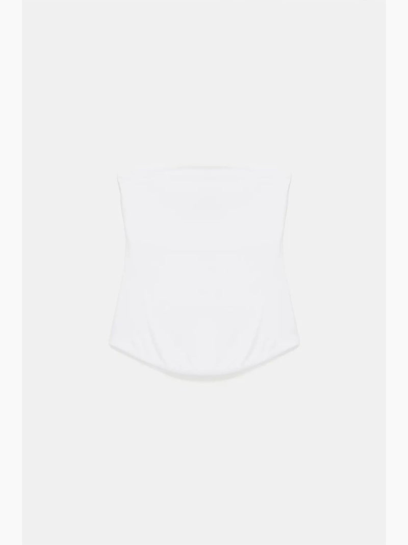 Top a fascia crop senza spalline da donna dilvin Bianco sporco - Kiabi