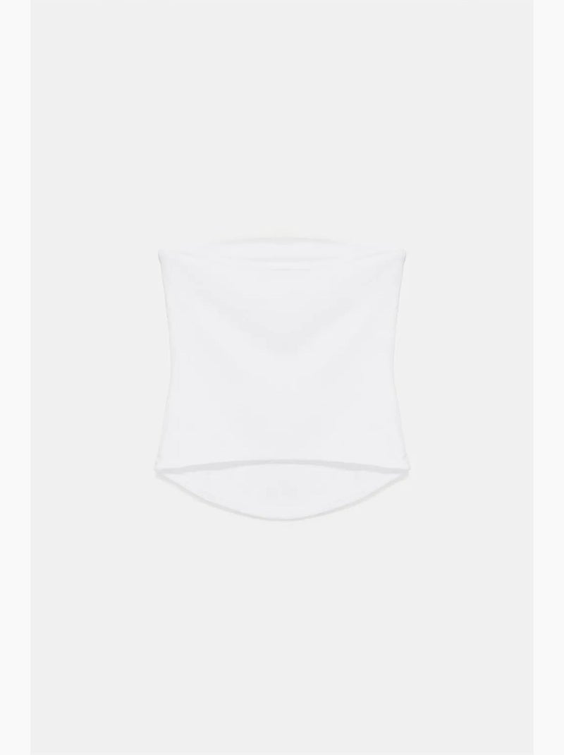 Top a fascia crop senza spalline da donna dilvin Bianco sporco - Kiabi
