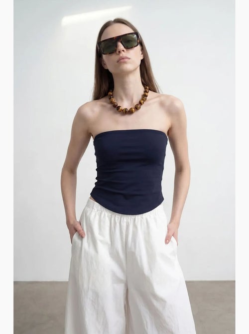 Top a fascia crop senza spalline da donna dilvin - Kiabi Top a fascia crop senza spalline da donna dilvin - Kiabi