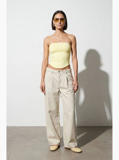Top a fascia crop senza spalline da donna dilvin - Kiabi