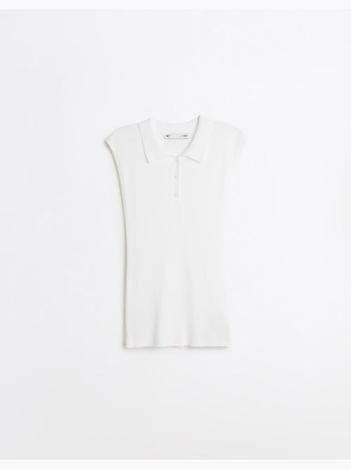Top a maglia con colletto a polo, mo fashion - Kiabi
