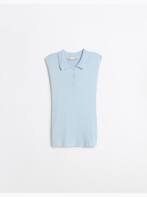 Top a maglia con colletto a polo, mo fashion - Kiabi