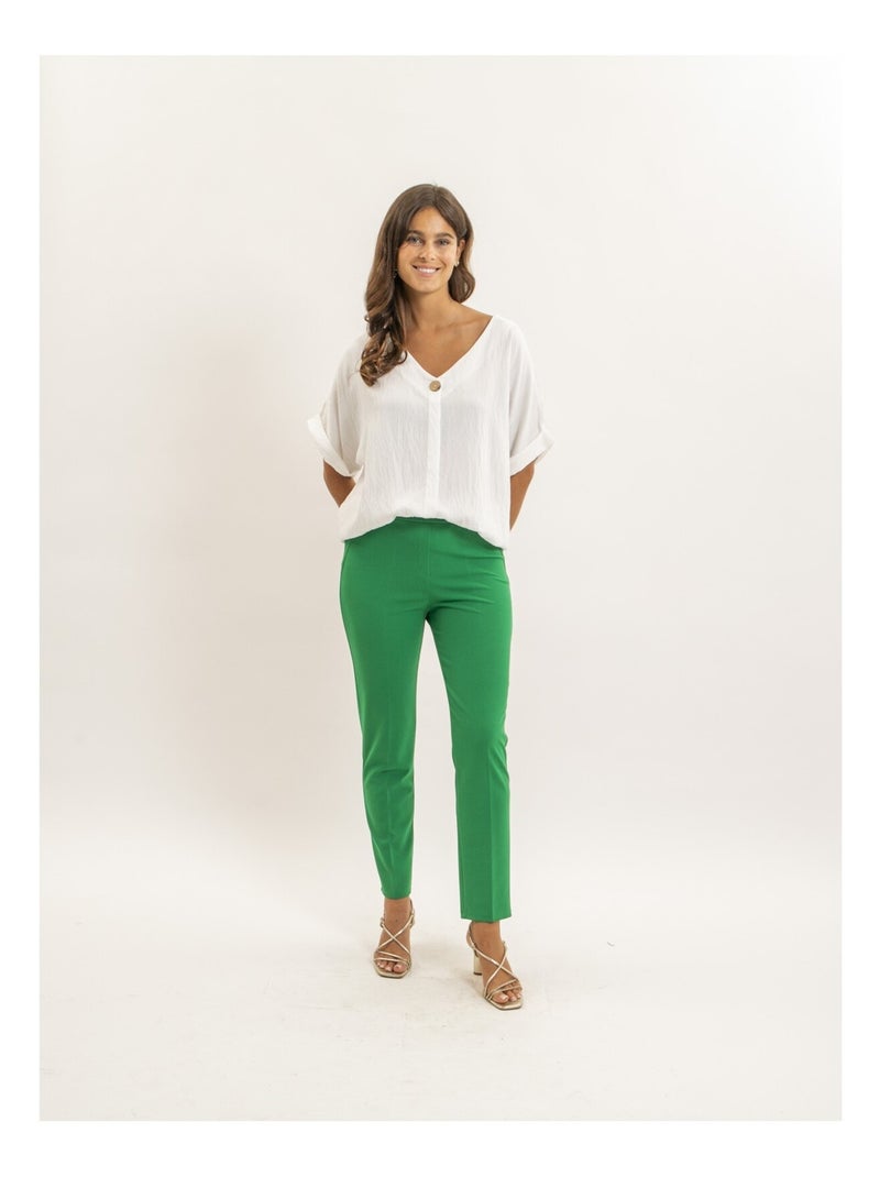 Top a maniche corte con tagli FOBELLA Bianco - Kiabi