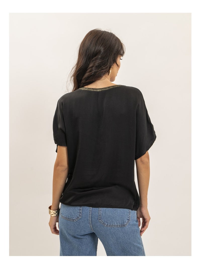 Top a maniche corte FERONA Nero - Kiabi