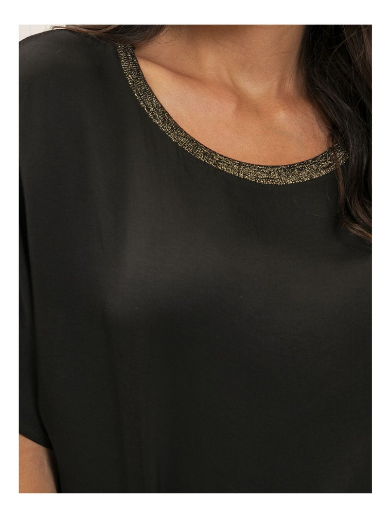 Top a maniche corte FERONA Nero - Kiabi