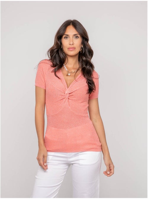 Top a maniche corte lurex FEPALA - Kiabi