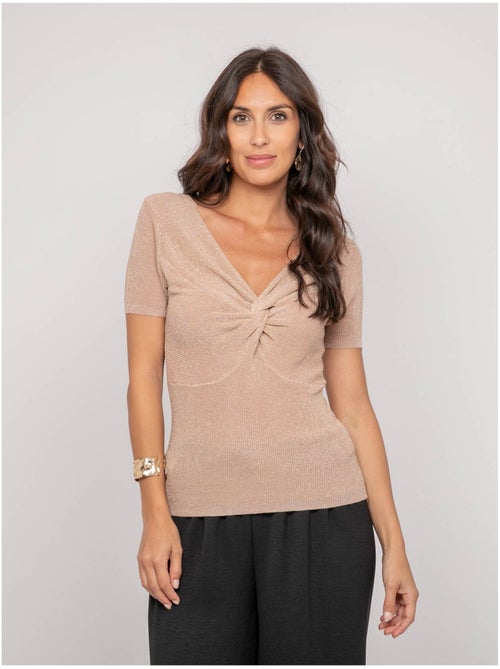 Top a maniche corte lurex FEPALA - Kiabi