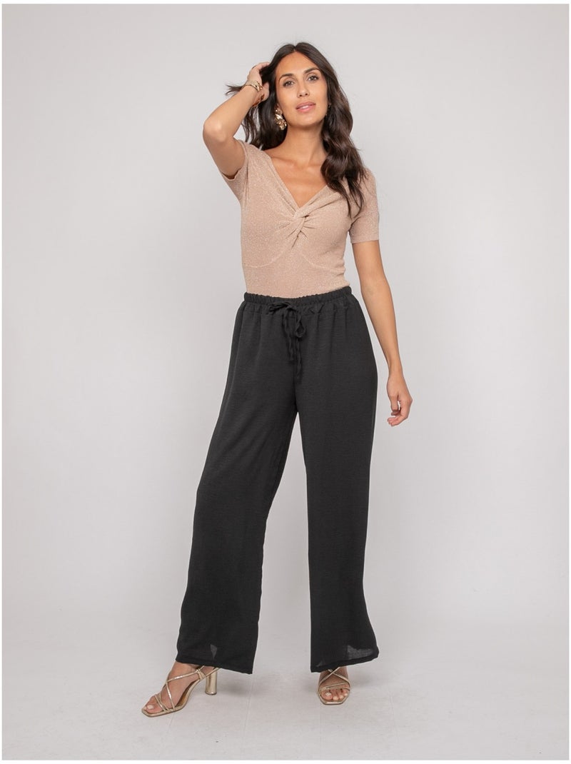 Top a maniche corte lurex FEPALA Beige - Kiabi