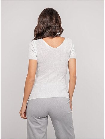 Top a maniche corte lurex FEPALA
