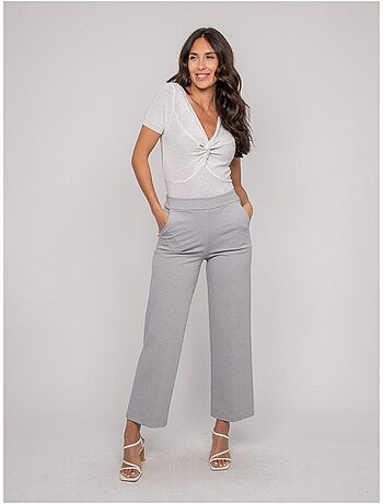 Top a maniche corte lurex FEPALA