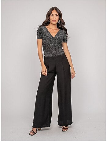 Top a maniche corte lurex FEPALA