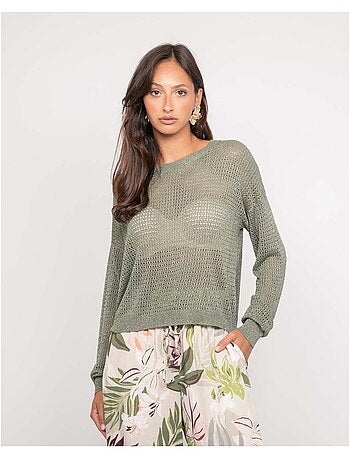 Top a maniche lunghe in maglia KALEO