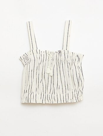 Top a righe con spalline