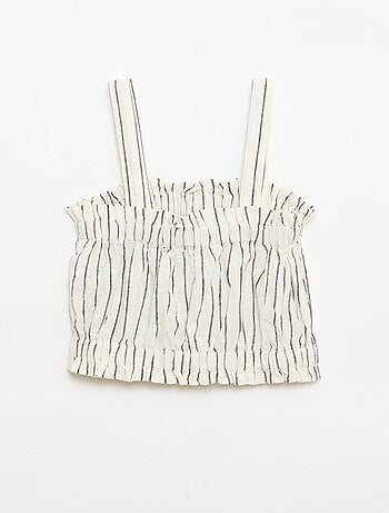 Top a righe con spalline