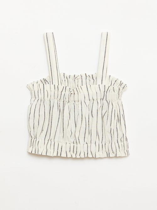 Top a righe con spalline - Kiabi