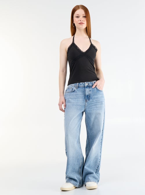 Top a schiena scoperta con pizzo - Kiabi