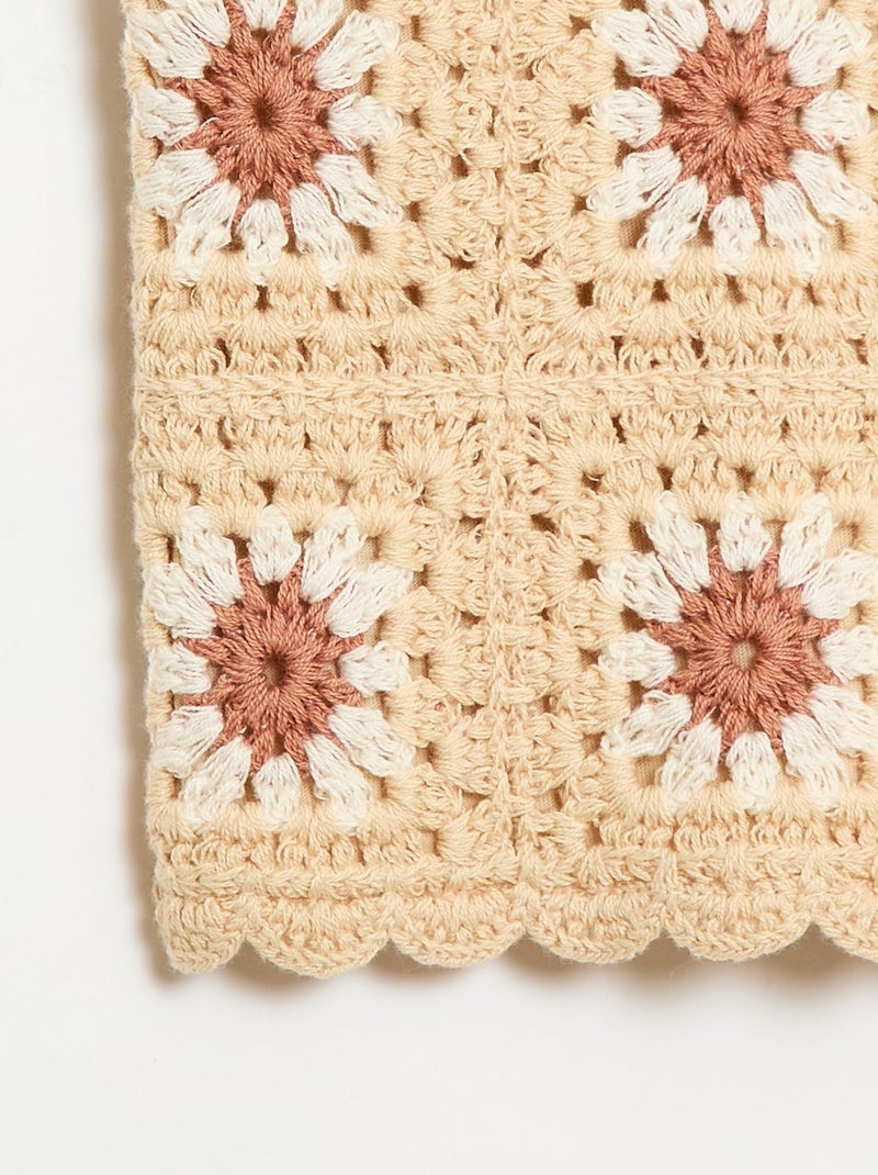 Top all'uncinetto Beige - Kiabi