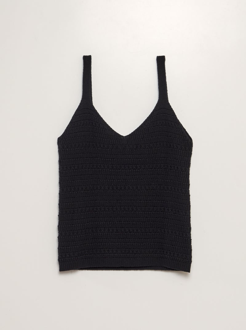Top all'uncinetto 'JDY' nero - Kiabi