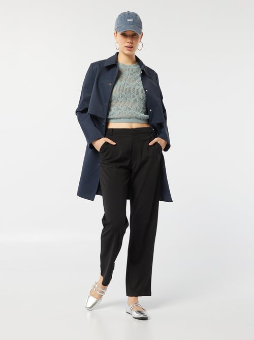 Top all'uncinetto maniche corte - Kiabi