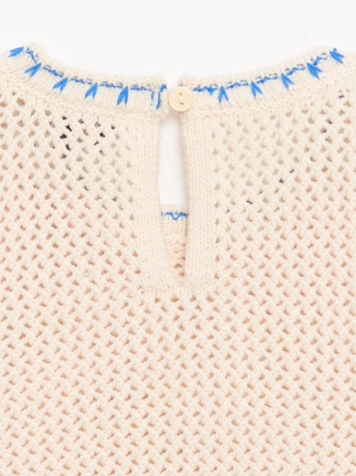 Top all'uncinetto senza maniche - Kiabi