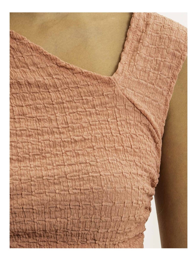 Top asimmetrico FAYLA Arancione corallo - Kiabi