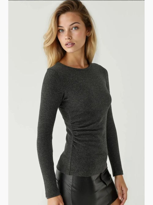 Top basic in misto viscosa hiccup - Kiabi