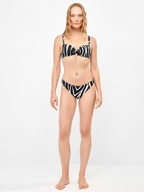 Top bikini a capacità in tessuto stampato animalier zebra - Kiabi Top bikini a capacità in tessuto stampato animalier zebra - Kiabi