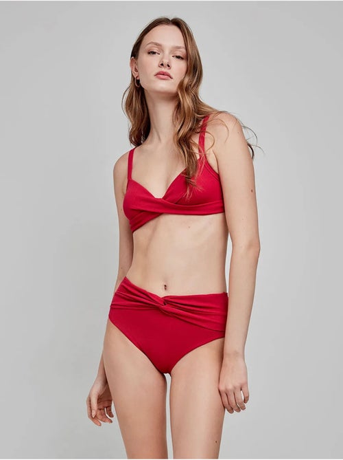 Top bikini a capacità tessuto di struttura - Kiabi Top bikini a capacità tessuto di struttura - Kiabi