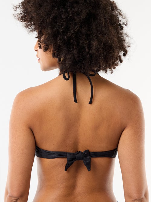 Top bikini a fascia con dettaglio fiore in rilievo - Kiabi