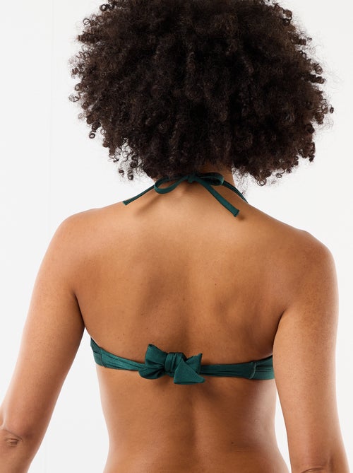 Top bikini a fascia con dettaglio fiore in rilievo - Kiabi