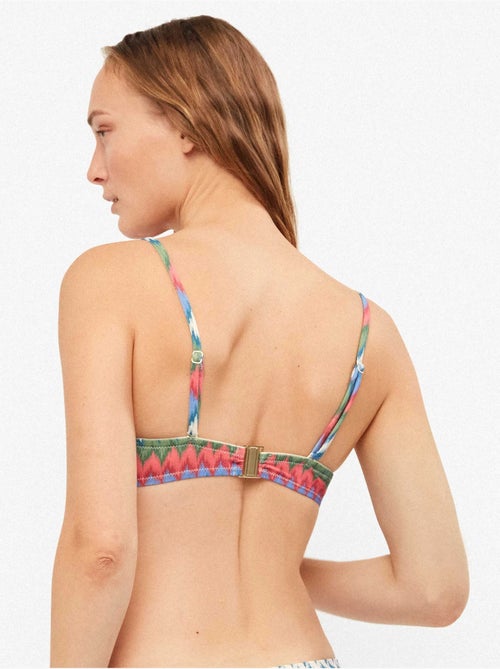 Top bikini a fascia con stampa zig zag - Kiabi Top bikini a fascia con stampa zig zag - Kiabi