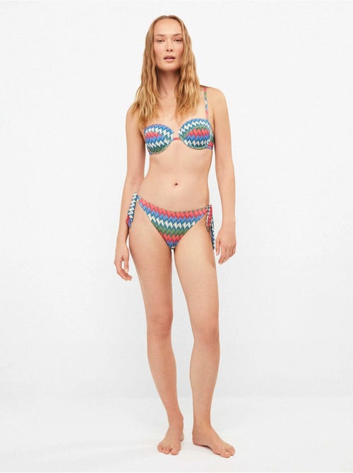 Top bikini a fascia con stampa zig zag - Kiabi Top bikini a fascia con stampa zig zag - Kiabi