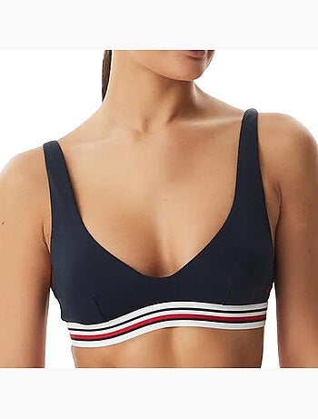 Top bikini donna tommy hilfiger a righe