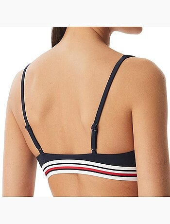 Top bikini donna tommy hilfiger a righe