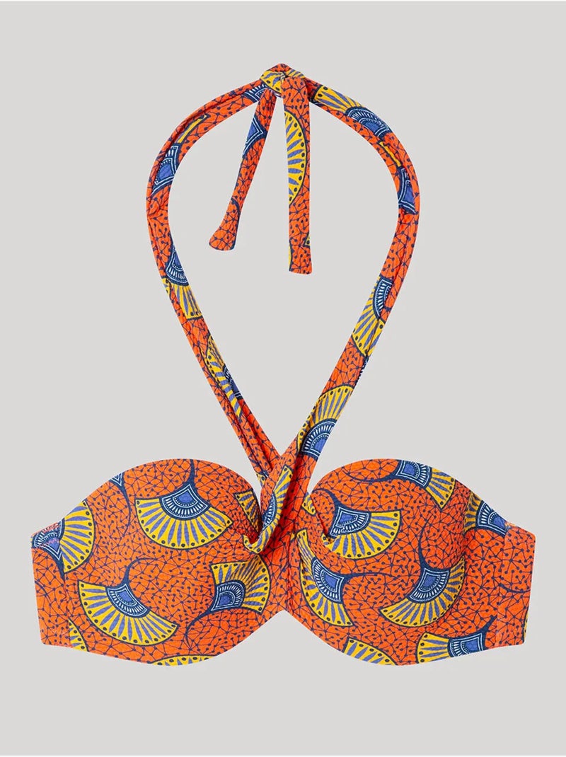 Top bikini a fascia fantasia tribale Multicolore - Kiabi