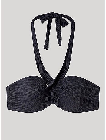 Top bikini a fascia fantasia tribale