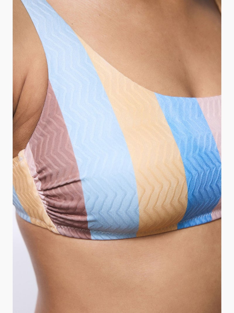 Top bikini a righe kiera penti Blu cielo - Kiabi